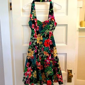Floral halter dress